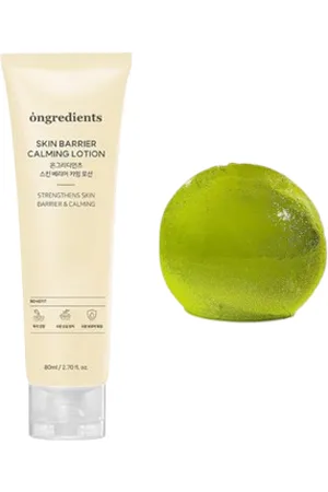 ongredients Cleansing Ball - 110g - Jeju Green Tea + Skin Barrier Calming Lotion - 80ml