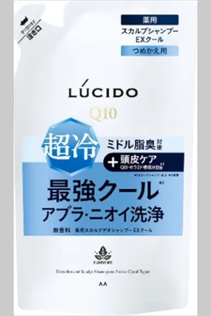 Mandom Lucido Medicated Deodorant Scalp Shampoo Extra Cool Type Refill - 380ml