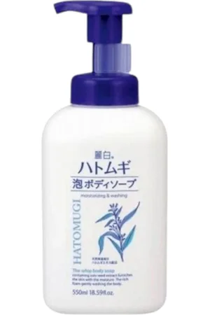 KUMANO COSME Reihaku Hatomugi Moisturizing & Washing Whip Body Soap - 550ml