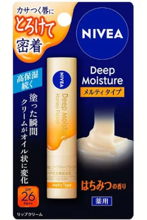 NIVEA Japan Deep Moisture Lip Melty Type Honey Scent - 2.2g