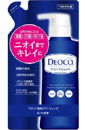 Rohto Mentholatum Deoco Medicated Deodorant Body Cleanse Refill - 250ml