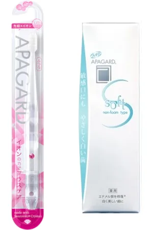 APAGARD Soft Toothpaste - 80g (1ea) + - Crystal Toothbrush - 1pc - Random Color (1ea) Set