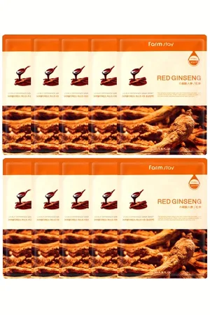 Farm Stay Visible Difference Mask Sheet - Red Ginseng - 10pieza