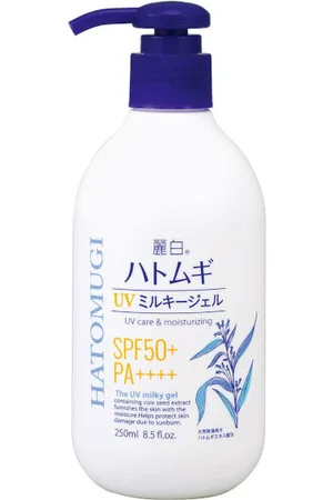 KUMANO COSME Reihaku Hatomugi UV Care & Moisturizing The UV Milky Gel SPF50+ PA++++ - 250ml