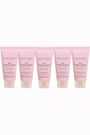Mary&May Rose Hyaluronic Hydra Wash Off Pack - 30g (5ea) Set