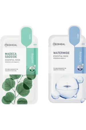 Mediheal Watermide Essential Mask - 10pcs + Madecassoside Essential Mask - 10pcs Set