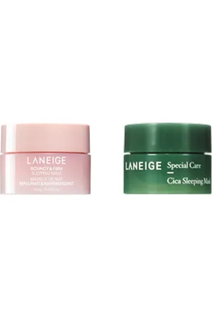 LANEIGE Bouncy & Firm Sleeping Mask - 10ml (1ea) X Cica Sleeping Mask - 10ml (1ea)