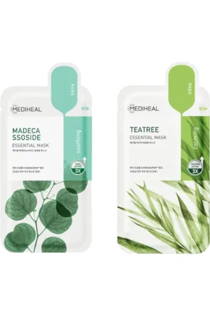 Mediheal Madecassoside Essential Mask - 10pcs + Teatree Essential Mask - 10pcs Set