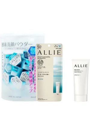 Kanebo Allie Gel UV EX SPF50+ PA++++ X Suisai Beauty Clear Powder Wash