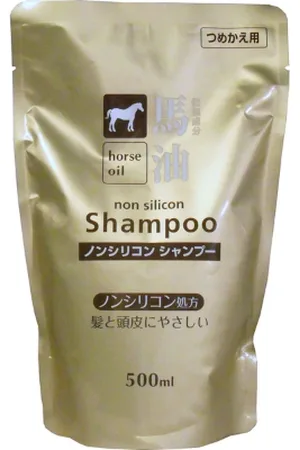 KUMANO COSME Horse Oil Shampoo Non Silicon Refill - 500ml