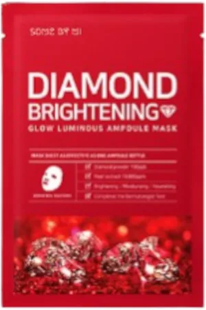 SOME BY MI Red Diamond Brightening Glow Luminous Ampoule Mask (Micro - white) - 1pieza