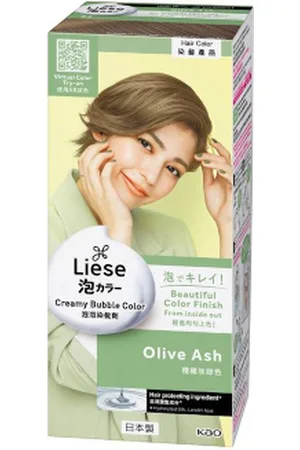 Kao Liese Creamy Bubble Color - 1 Box - Olive Ash