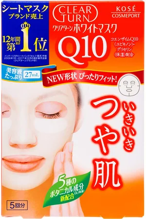 Kose Clear Turn White - Q10 Mask - 5 sheets