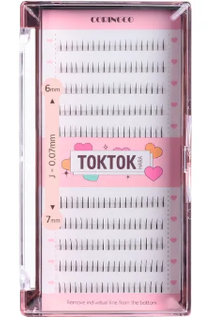 CORINGCO Toktok-Hara Filter Eyelash (Under Lash) - 200piezas - 6-7mm