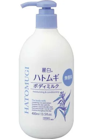 KUMANO COSME Reihaku Hatomugi Moisturizing & Conditioning The Body Milk - 400ml