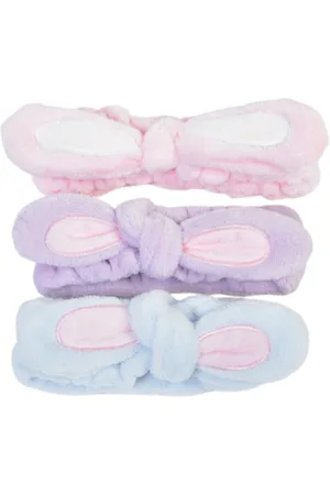 MINGXIER Coral Fleece Rabbit Ear Face Wash Headband (Random Colour) - 1pieza