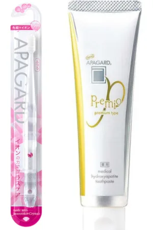 APAGARD Premio Toothpaste - 105g (1ea) + - Crystal Toothbrush - 1pc - Random Color (1ea) Set