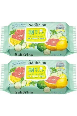 BCL Saborino Morning Mask - Grapefruit - 32pc (2ea) Set