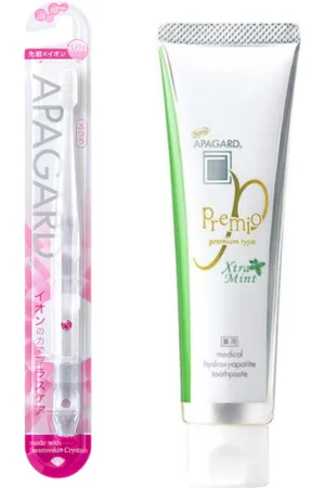 APAGARD Premio Xtra Mint - 105g (1ea) + - Crystal Toothbrush - 1pc - Random Color (1ea) Set