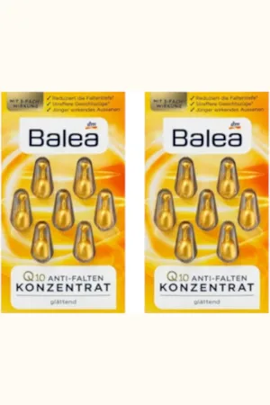 Balea Q10 Anti-Wrinkle Concentrate - 7 Capsules (2ea) Set