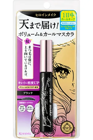 ISEHAN Kiss Me Heroine Make Volume & Curl Mascara Super Waterproof (New Version) - 6g - 01 Black