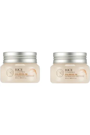 The Face Shop Rice & Ceramide Moisturizing Cream - 50ml (2ea) Set