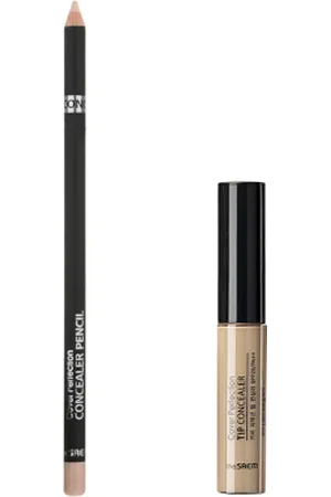 The SAEM Cover Perfection Concealer Pencil - 1.4g & Tip Concealer- 1.5 Natural Beige (1ea) Set