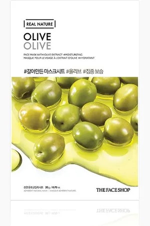 The Face Shop Real Nature Face Mask - Olive - 1pieza