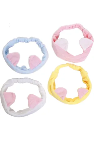 MINGXIER Cat Ears Face Wash Headband (Random Colour) - 1 pieza