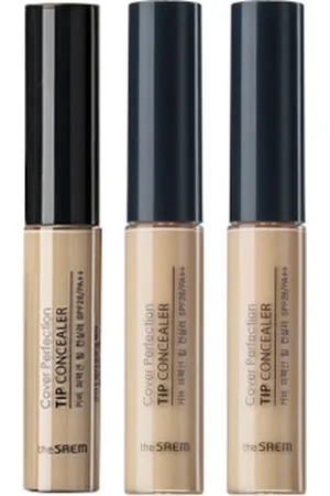 The SAEM Cover Perfection Tip Concealer - 01 Clear Beige (1ea) + Peach Beige (1ea) + Green Beige (1ea)