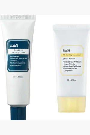 Dear, Klairs Dear; Klairs Rich Moist Soothing Cream - 80ml + All-day Airy Sunscreen SPF50+ PA++++ - 50g (1ea) Set