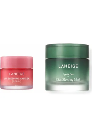 LANEIGE Lip Sleeping Mask EX - 20g - Berry (1ea) + Cica Sleeping Mask - 60ml (1ea) Set