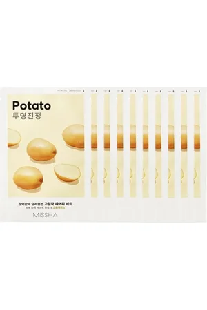 Missha Airy Fit Sheet Mask - Potato - 1pc (10ea) Set