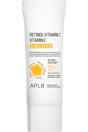 APLB Retinol Vitamin C Vitamin E Sunscreen SPF50+ PA++++ - 40ml