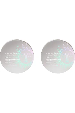 Mary&May Vegan Niacinamide Panthenol Sun Cushion SPF50+ PA++++ - 25g (2ea) Set