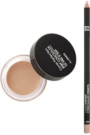 The SAEM Cover Perfection Pot Concealer - #2 Rich Beige (1ea) + Concealer Pencil - 1.4g - 1.5 Natural Beige (1ea) Set