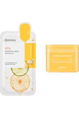Mediheal Vitamide Brightening Pad - 100ea + Vita Essential Mask - 10pcs Set