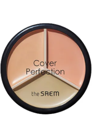 The SAEM Cover Perfection Triple Pot Concealer - 4.5g*3 - 01 Correct