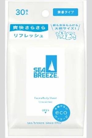 Shiseido Sea Breeze Face & Body Ice Sheet - 30 hojas - Unscented