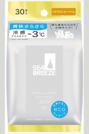 Shiseido Sea Breeze Face & Body Ice Sheet - 30 hojas - Citrus Sherbet