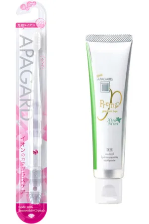 APAGARD Premio Xtra Mint - 53g (1ea) + - Crystal Toothbrush - 1pc - Random Color (1ea) Set