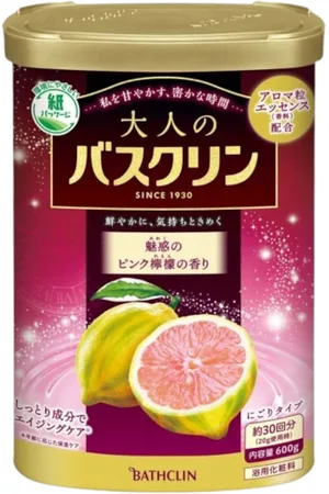 BATHCLIN Premium Adult Bath Salt - 600g - Pink Lemon