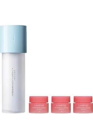 LANEIGE Water Bank Blue Hyaluronic Essence Toner For Normal To Dry Skin - 160ml (1ea) + Lip Sleeping Mask EX - 3g - Berry...