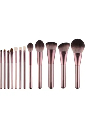 MissLady Set Of 12 Make Up Brushes - 1set/12pcs - Grape