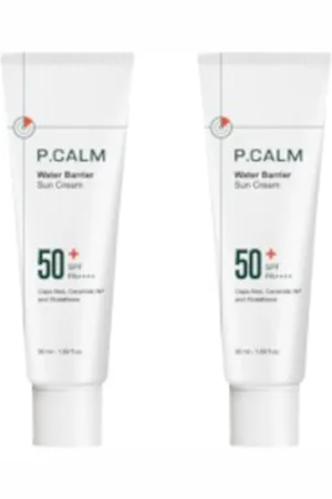 P.CALM Water Barrier Sun Cream SPF50+ PA++++ - 50ml (2ea) Set