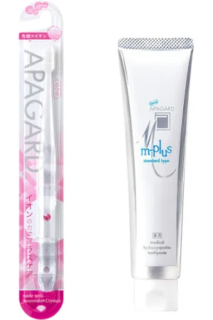 APAGARD M-Plus Toothpaste - 63g (1ea) + - Crystal Toothbrush - 1pc - Random Color (1ea) Set