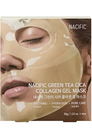 NACIFIC Green Tea Cica Collagen Gel Mask - 35g*4ea