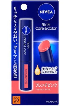 NIVEA Japan Rich Care & Color Lip French Pink - 2g