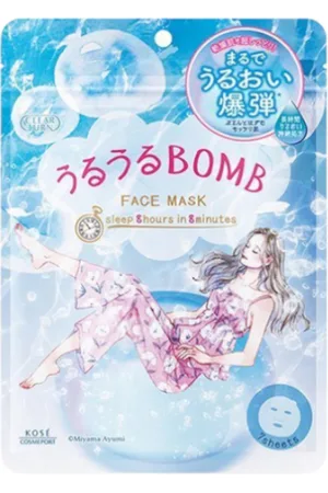Kose Clear Turn Uruuru Bomb Face Mask - 7piezas