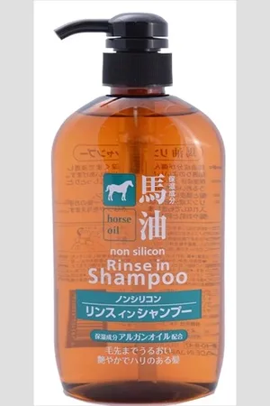 KUMANO COSME Horse Oil Rinse in Shampoo Non Silicon - 600ml
